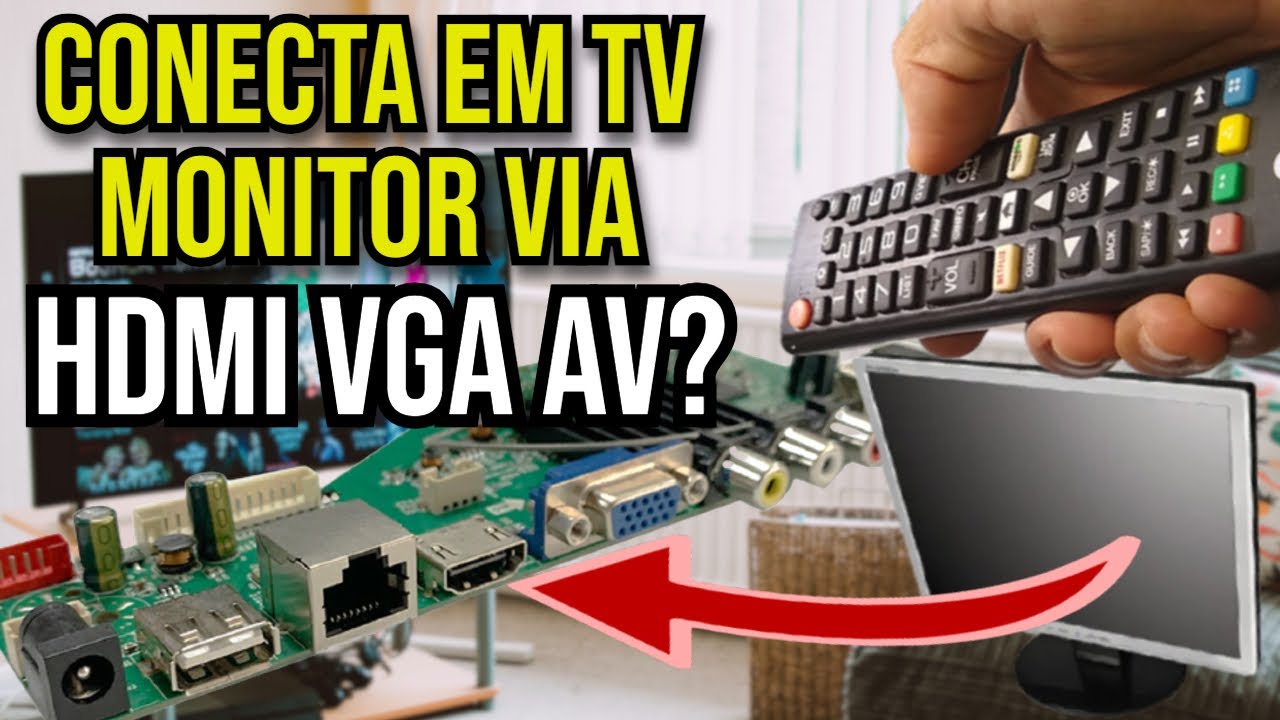 TEM COMO LIGAR PLACA CONTROLADORA EM MONITOR  OU  TV VIA HDMI VGA RCA AV? USANDO TIPO UMA TVBOX?
