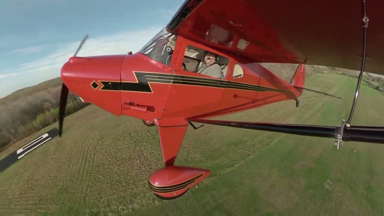 Flight from Hampton to Plum Island in a 1946 Taylorcraft
