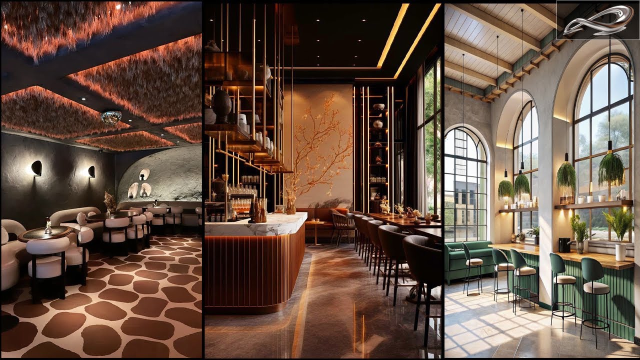Latest Restaurant Interior Design | Restaurant wall trends | modern Bar interior style Ideas | I.A.S