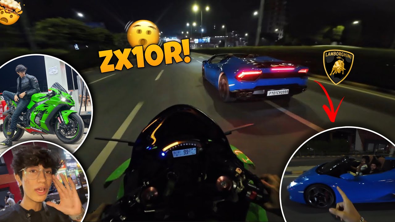 Lamborghini vs zx10r 🤯 *RACE LAG GYI* 😍