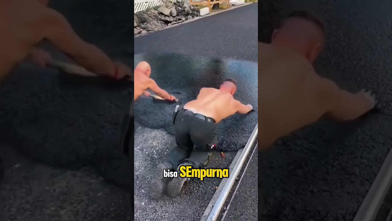 JERMAN MODE NGASPAL JALAN SECARA MANUAL‼️