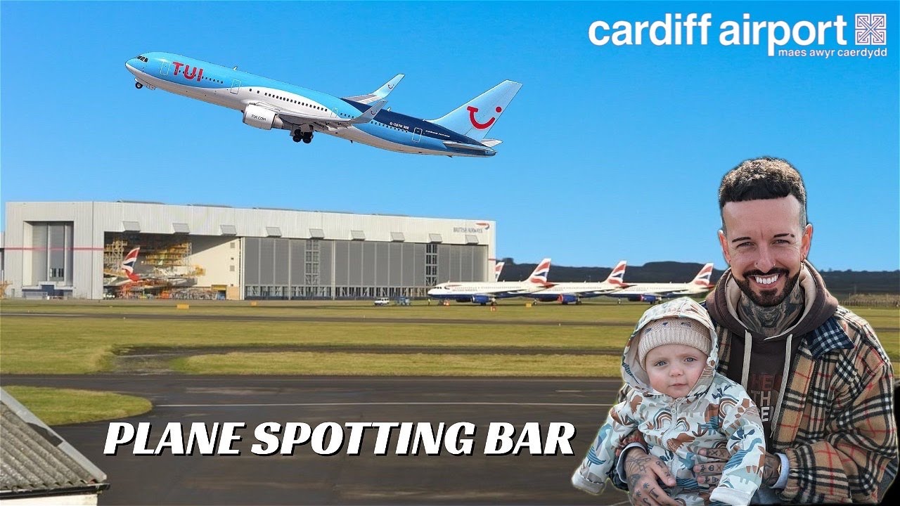 I found a PLANESPOTTING BAR behind Cardiff Airport!