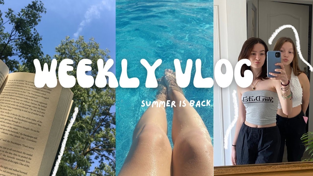 Bring summer in our life 🌞piscine, lecture, shopping, percage d’oreilles…
