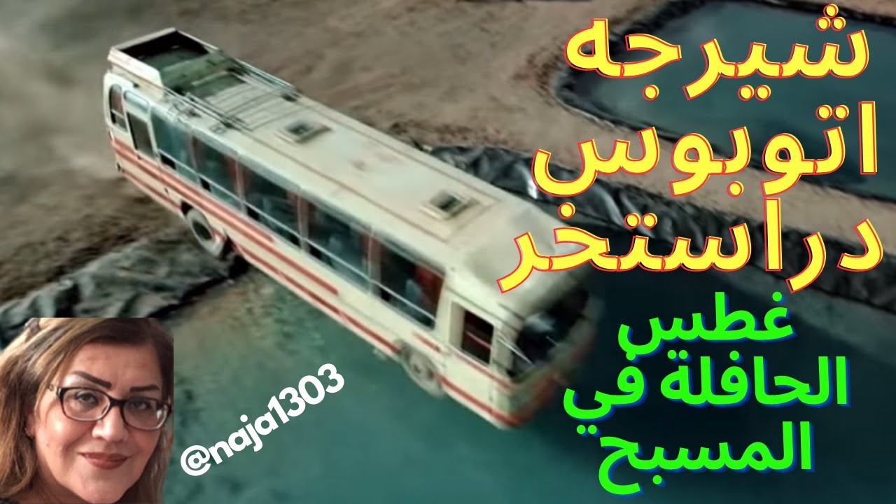شیرجه ی اتوبوس دراستخر  , bus dives in the pool  ,غطس الحافلة في المسبح