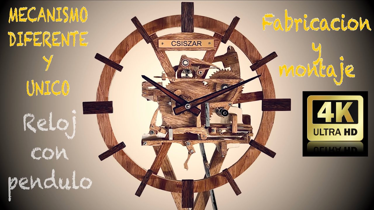 DIFERENTE Reloj de péndulo con electroimán solenoide (ARTESANAL) fabricación y FUNCIONAMIENTO