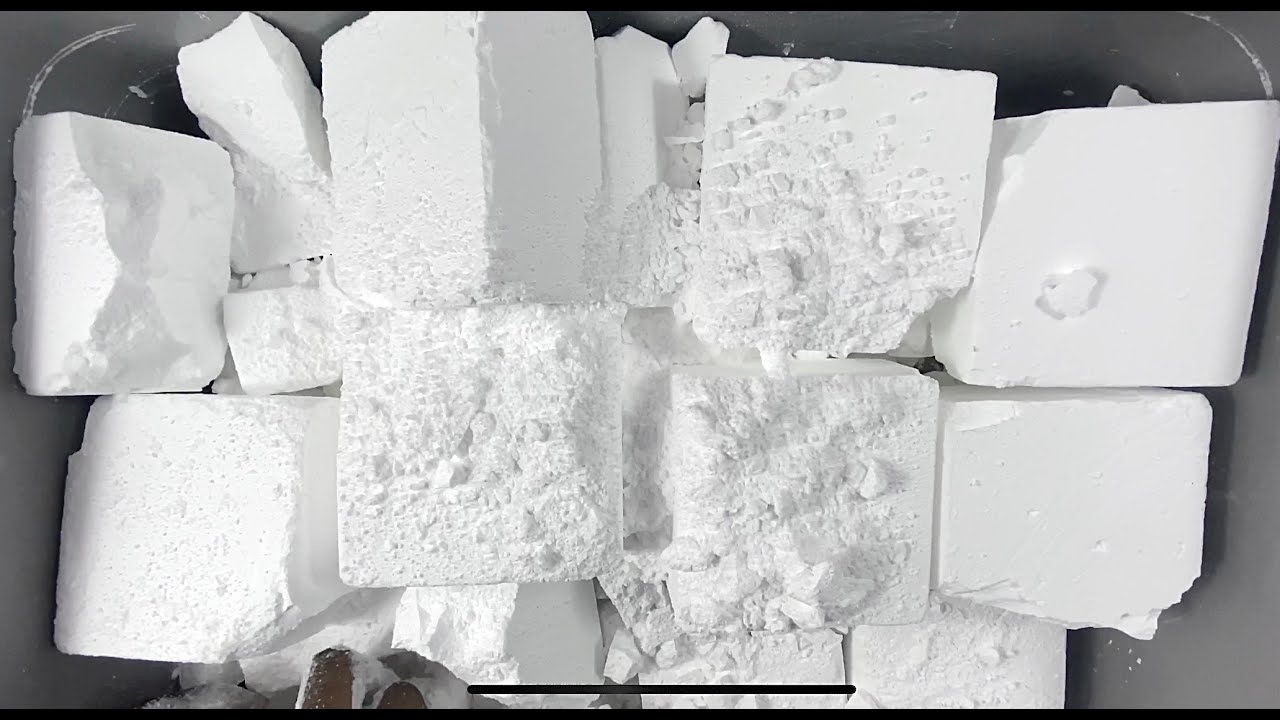 ASMR ~ 40 BLOCKS CRUNCHY PLAIN GYM CHALK CRUMBLE ~ 3K SUBSCRIBER APPRETIATION #3K3POSTS