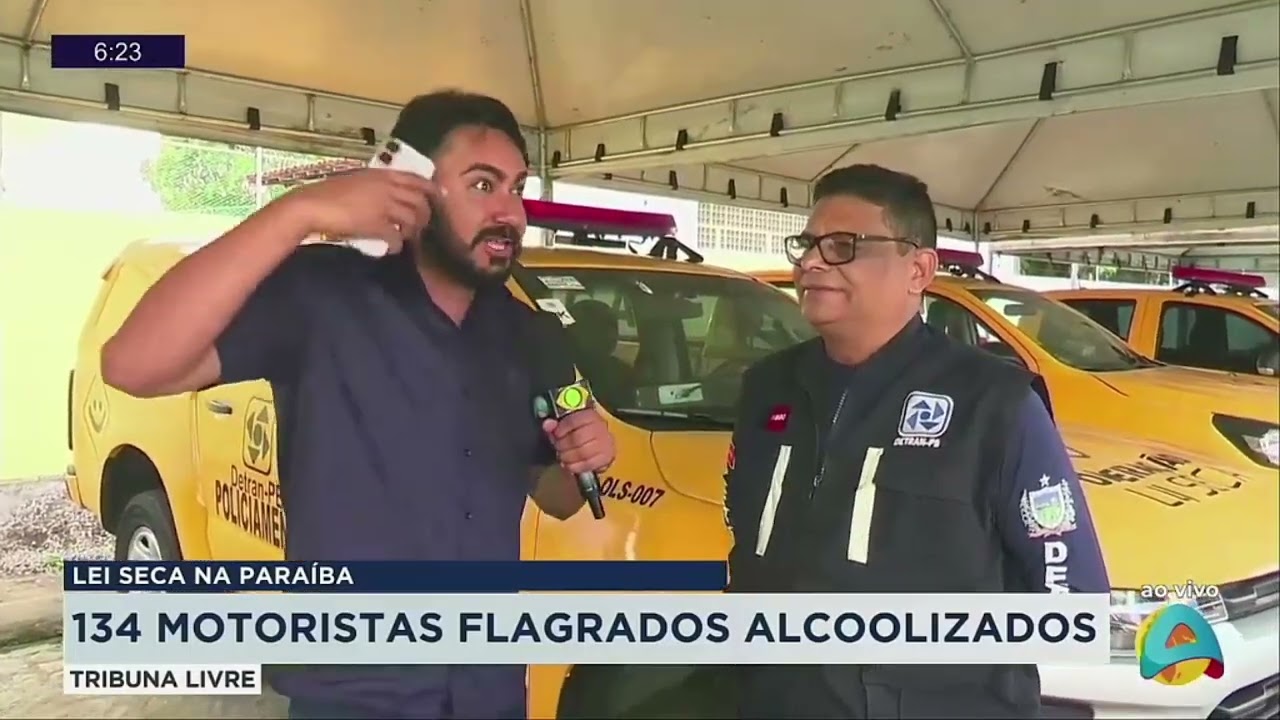Tribuna Livre - Lei Seca na Paraíba: 134 motoristas são flagrados dirigindo sob efeito de álcool