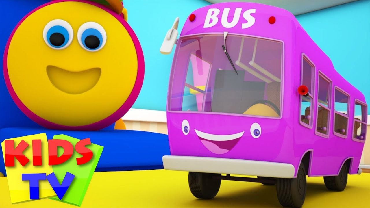 Bob The Train | Wheels On The Bus Go Round And Round | Nursery Rhymes | Kids Songs | Kids Tv Bob