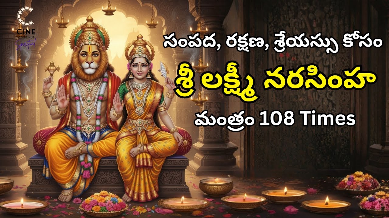 లక్ష్మి నరసింహా మంత్రం | Om Sri Lakshmi Narasimhaya Namah | సంపద రక్షణ శ్రేయస్సు కోసం | 108 Times