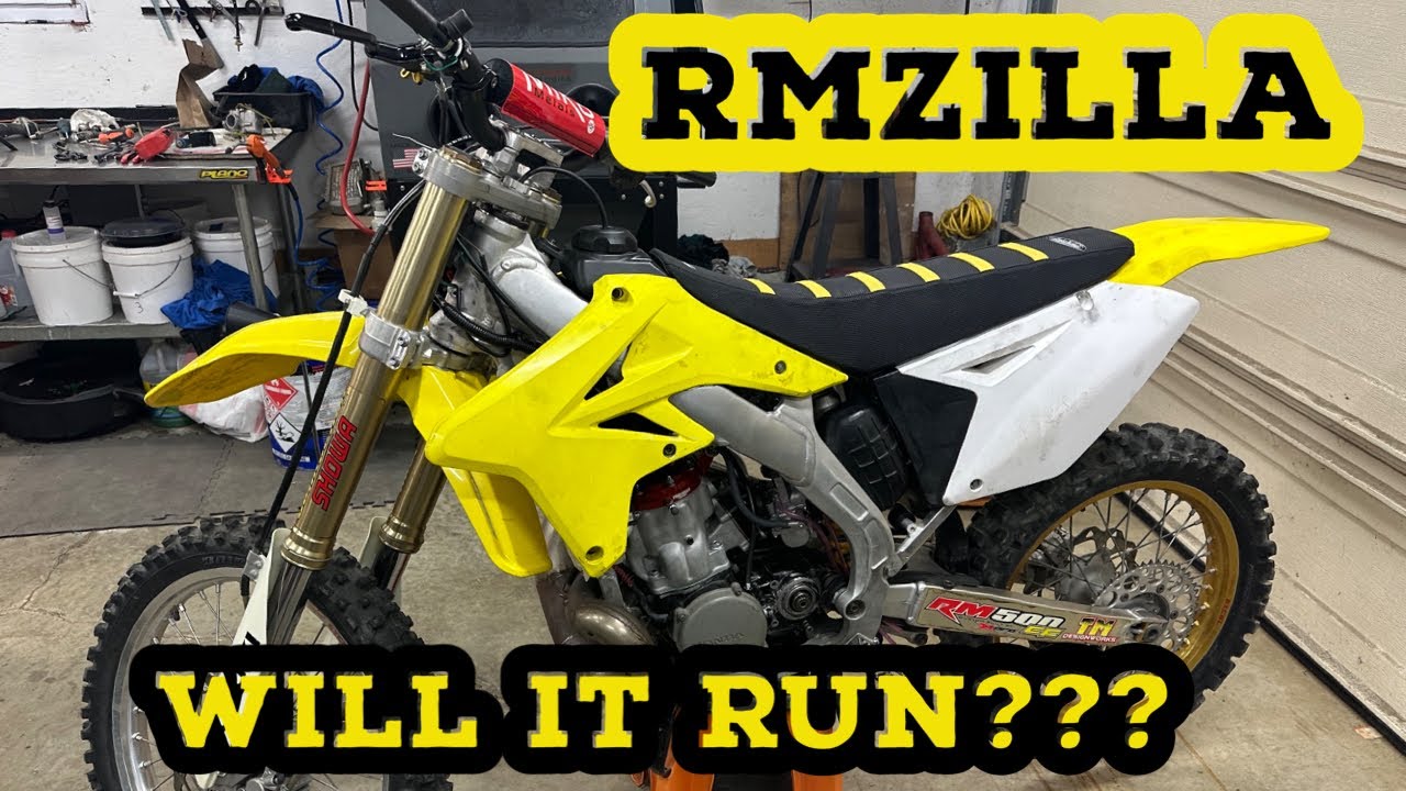Building a RMZILLA | Suzuki Rm 500 | Cr 500 aluminum frame conversion | Part 2 | First start up