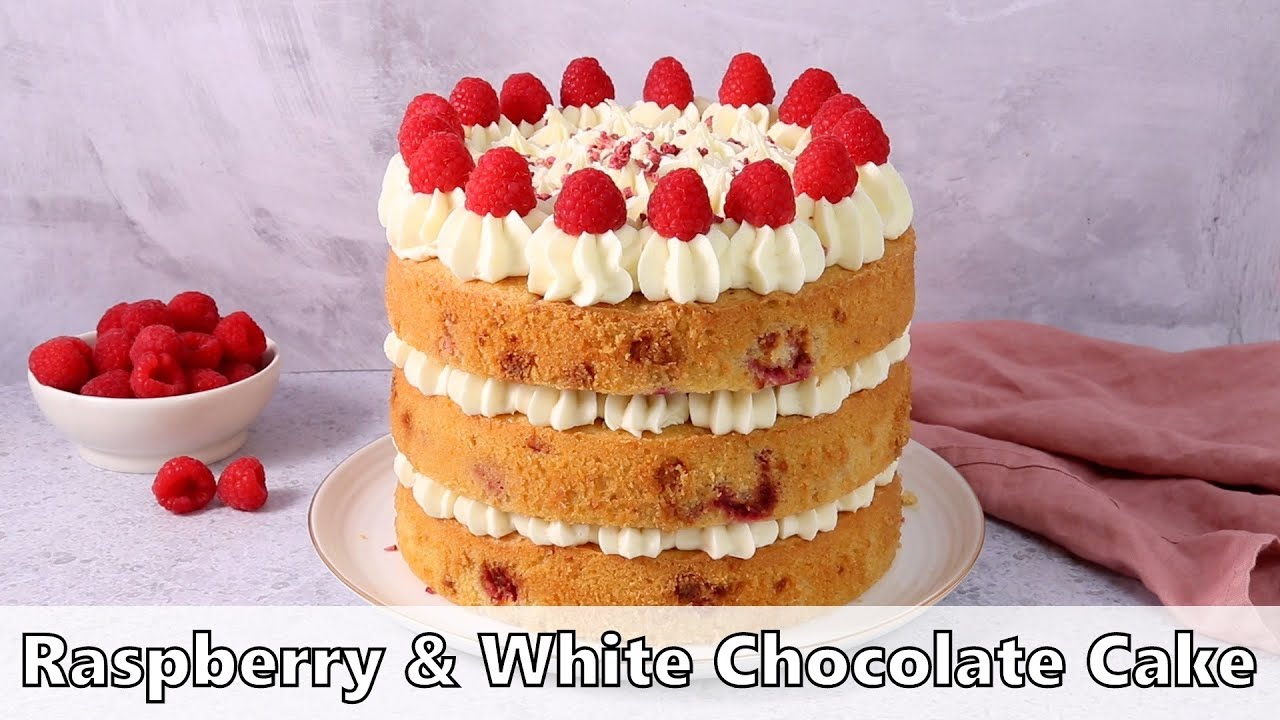 Raspberry & White Chocolate Cake Recipe