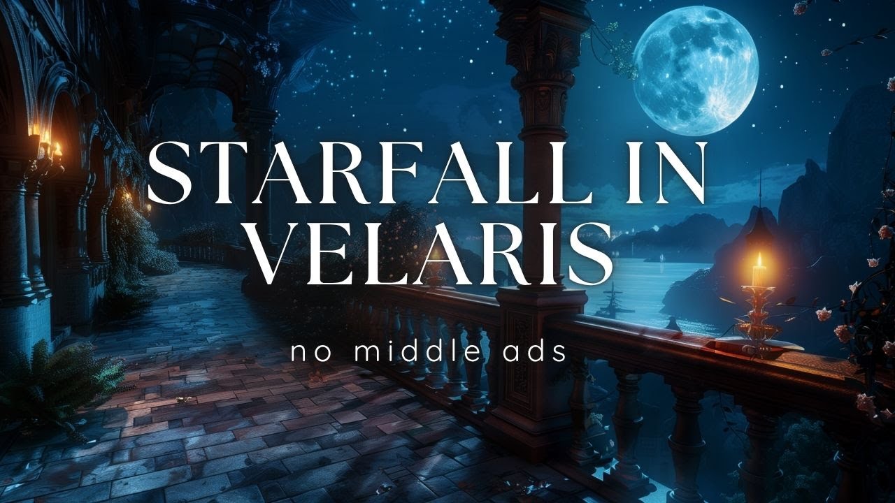 (NO MID ADS) Night Court Ambience | Peaceful Fantasy Reading Music from Velaris (ACOTAR Inspired)