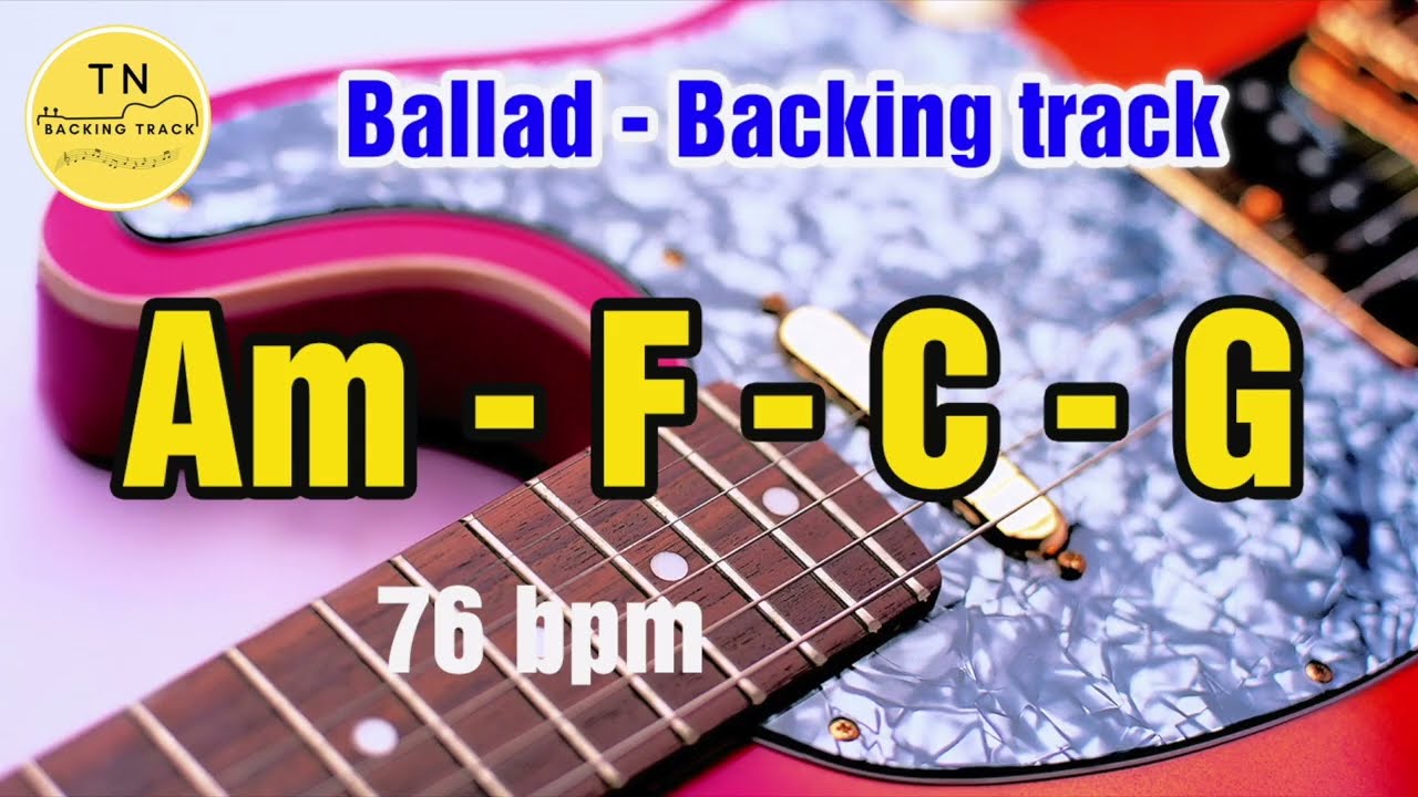 Ballad Backing Track A Minor | Am F C G | TN Backing Track