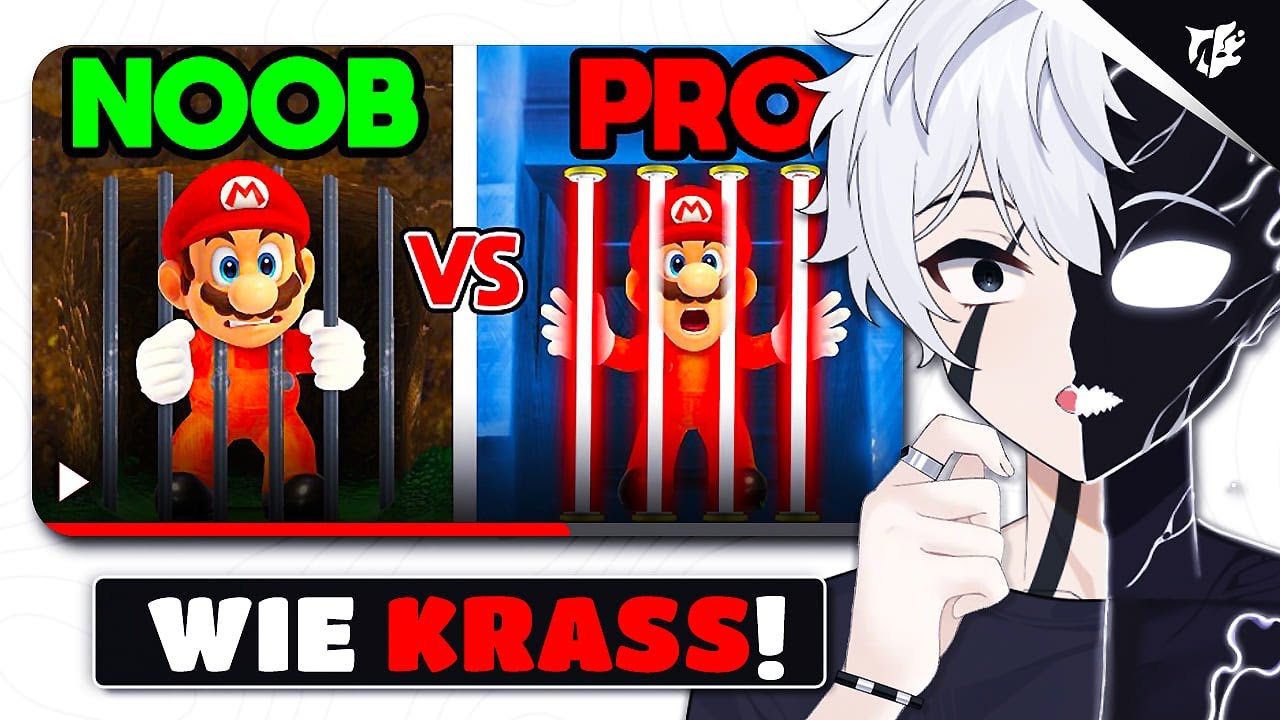 NOOB vs. PRO GEF&Auml;NGNISSE in MARIO?! 😨 - Shadow reagiert auf @ManxNinjaPig