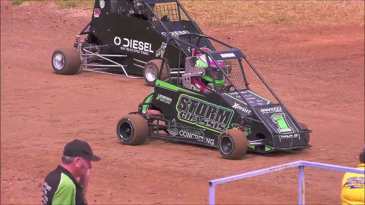 Junior Quarter Midgets Heats 5# Laang Speedway 11-1-2026