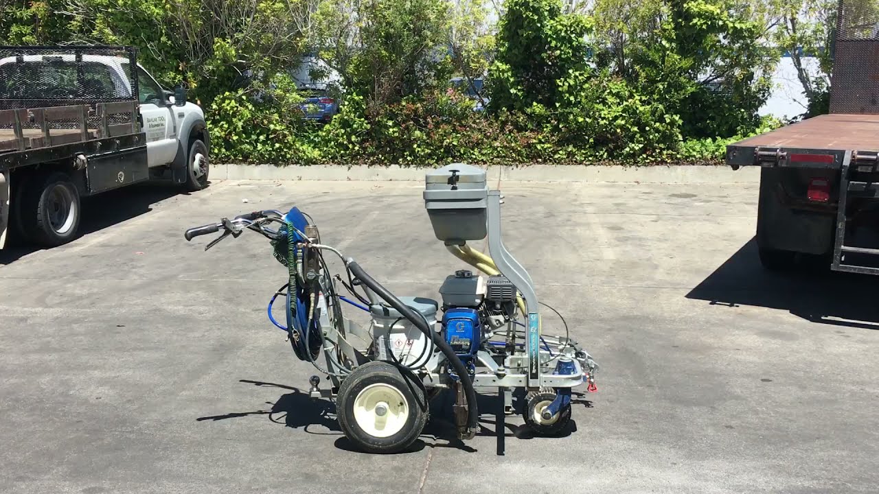 Graco Line Lazer IV 5900 Paint Striper Airless Sprayer Dual Line Easy Bead
