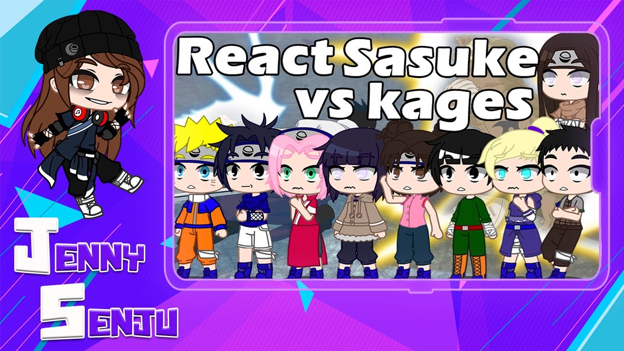 Genins de Konoha reagindo a Luta do Sasuke vs os Kages