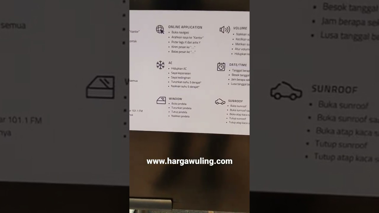 Apa saja perintah Voice Command (WIND) pada Wulig Almaz RS #wulingalmazrs #WulingWIND