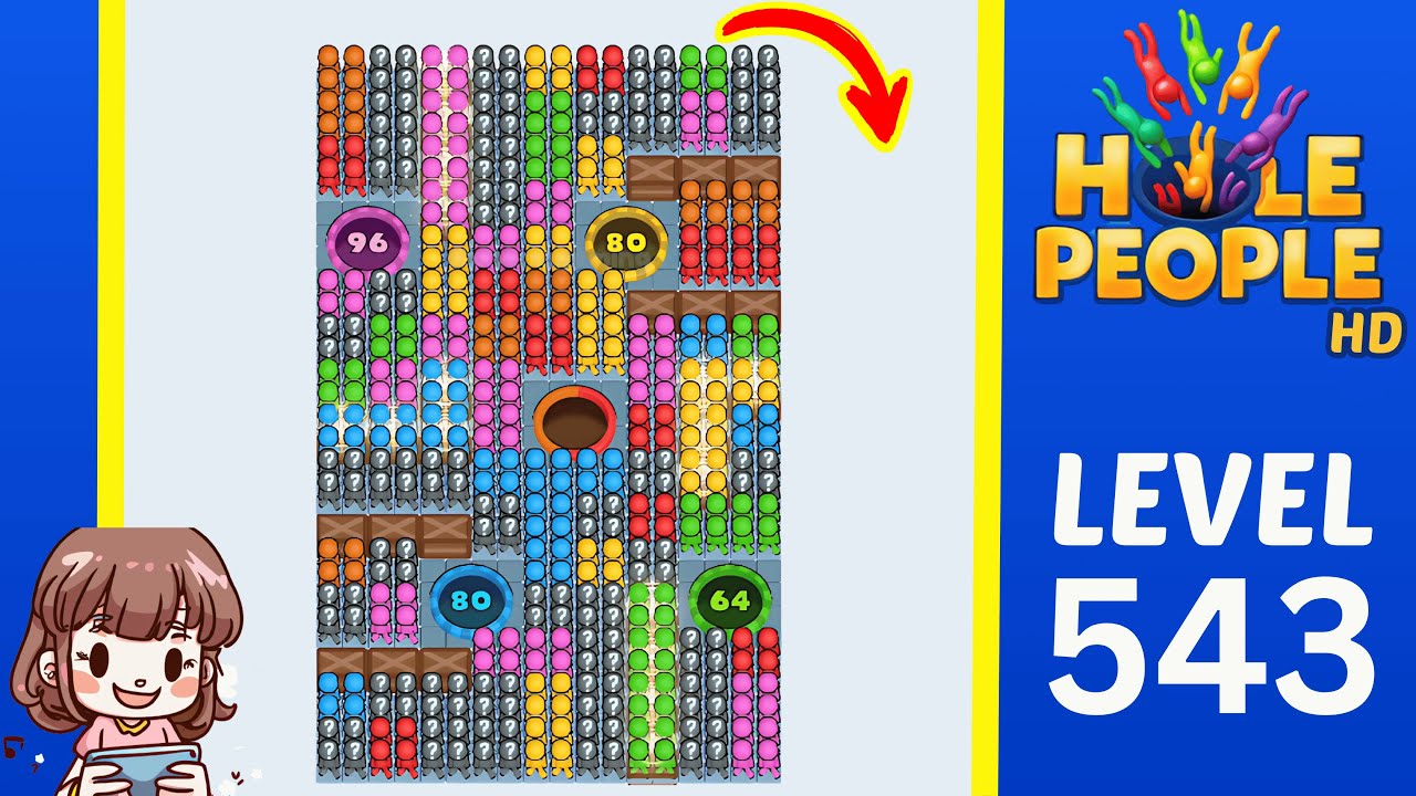 Hole People Level 543 Solution Walkthrough