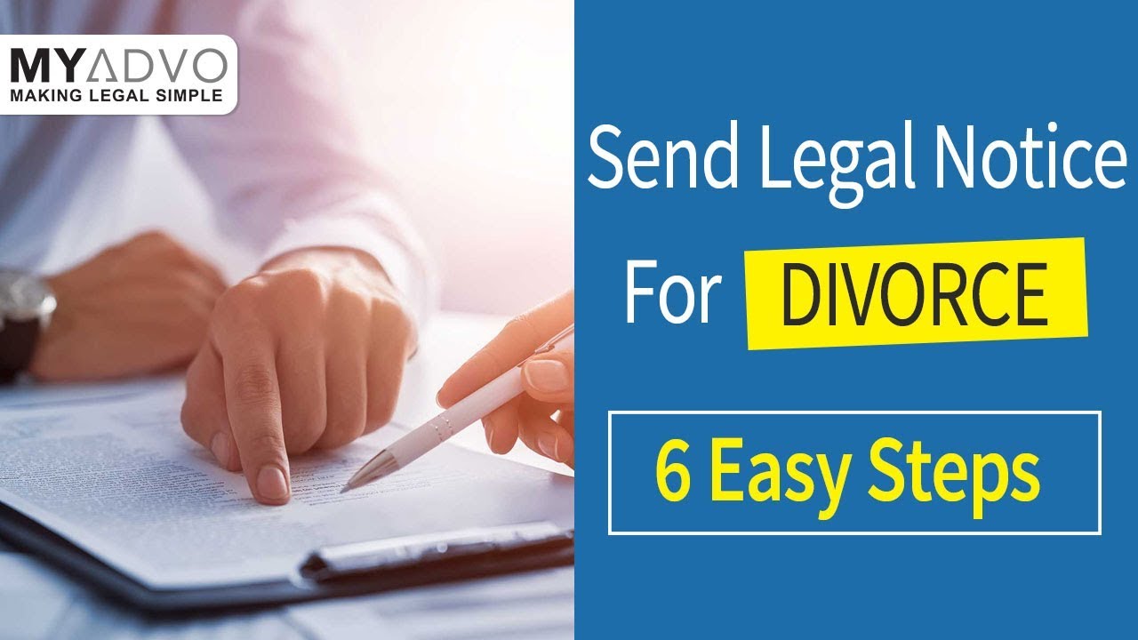 Send Legal Notice For Divorce (6 Easy Steps) | MyAdvo