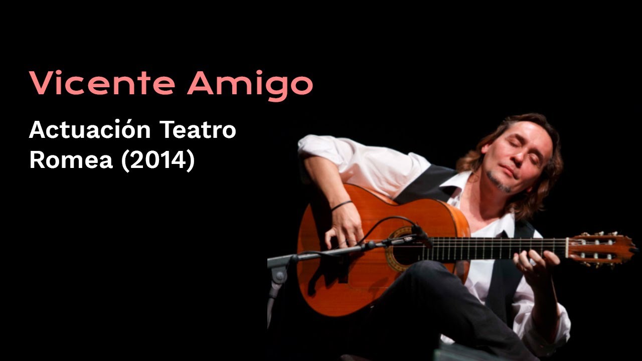 Concierto Vicente Amigo en Teatro Romea de Murcia (2014)