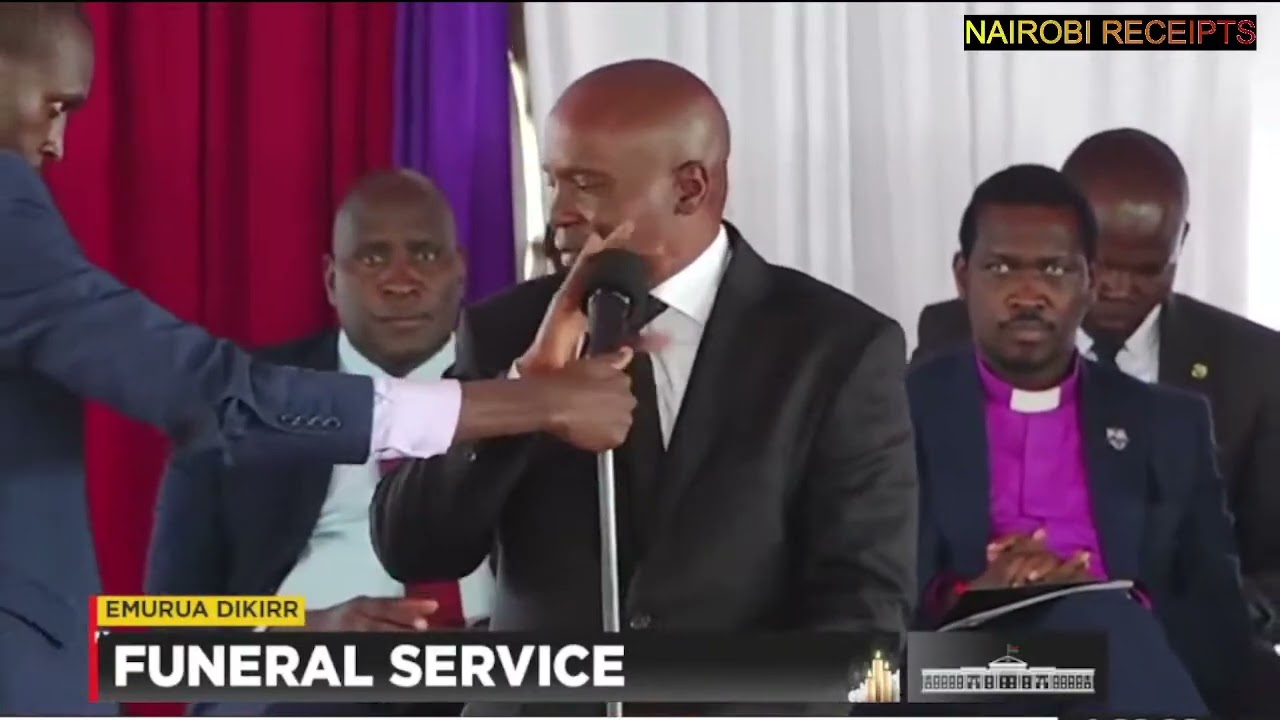 Emotional moment as Moses Wetang’ula delivers a heartfelt and sad speech during the burial of Ng'eno