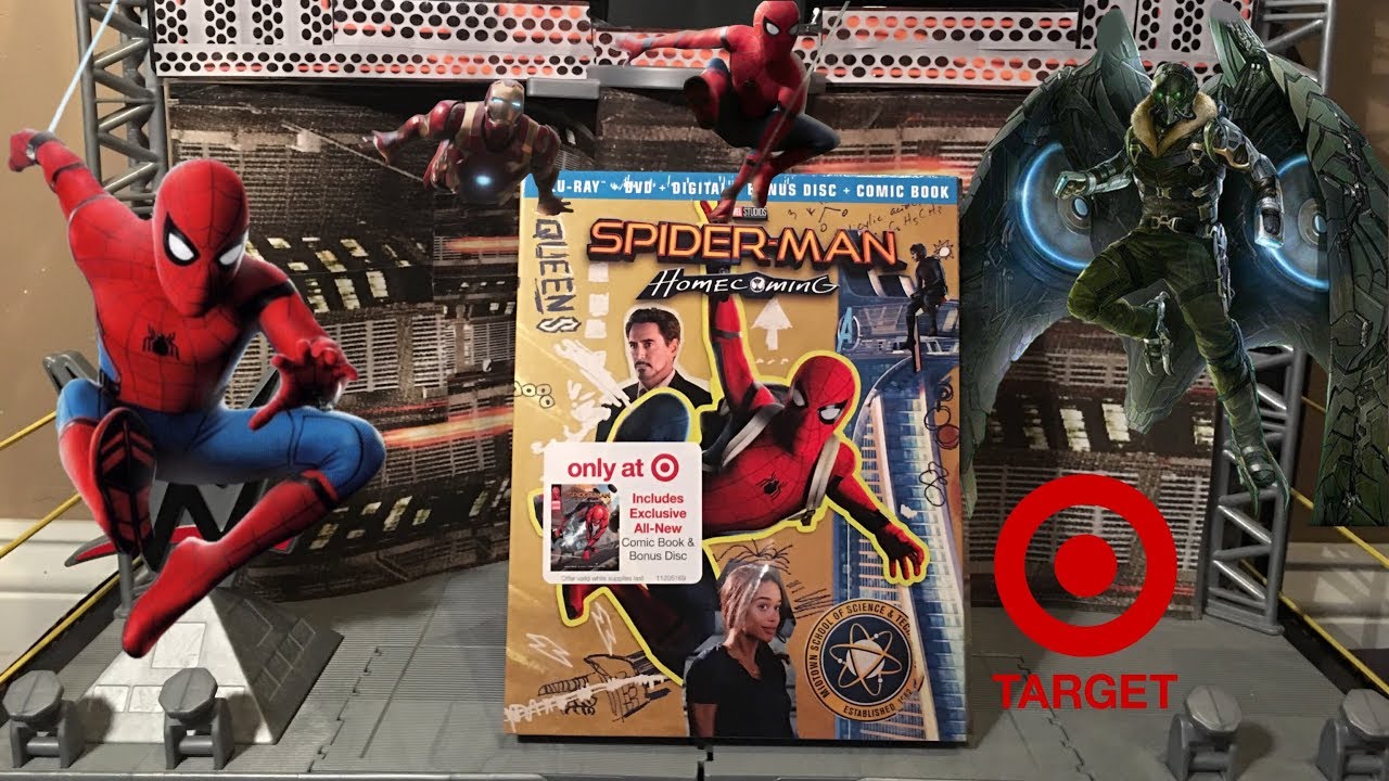 My Entertainment Collectibles:Spider-Man Homecoming Target Exclusive Blu-ray With Bonus Disc & Comi