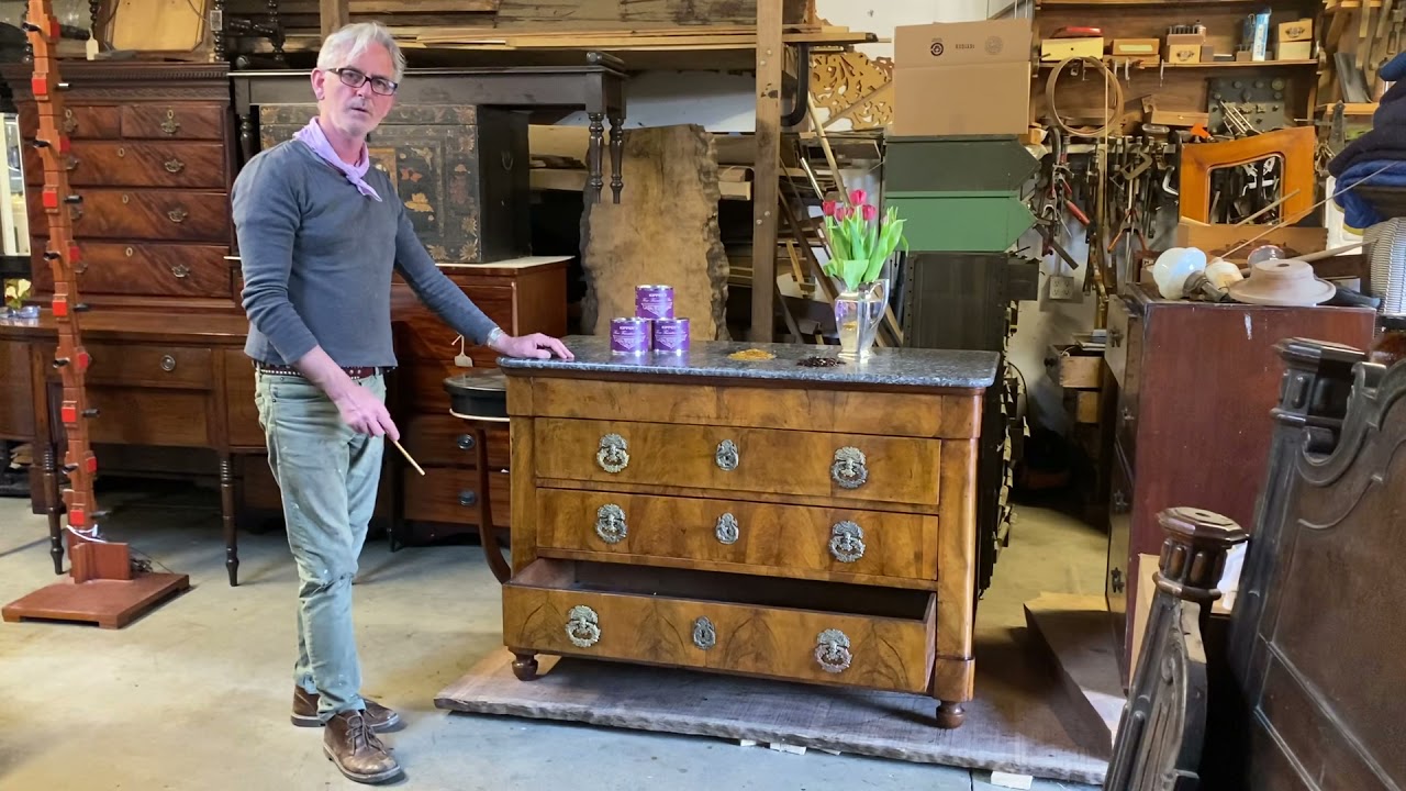 Kipper French Polishes the Louis Philippe Chest Of Drawers... Part II