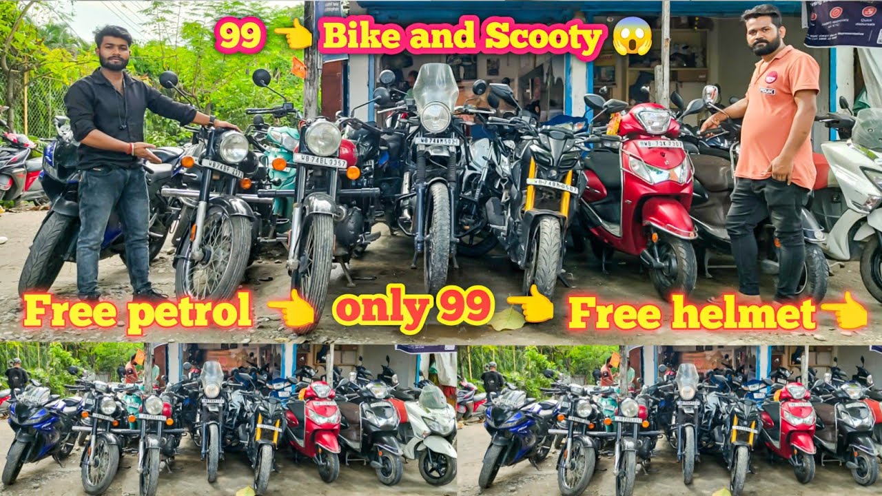 99 👈 Bike And Scooty Cheapest Price Second Hand Bike Durga Puja Special Offer 🔥#subratavlogs 