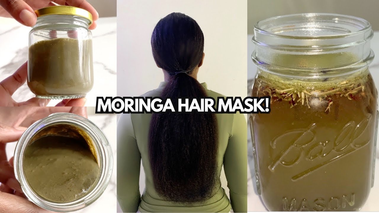 This MORINGA HAIR MASK will lead to Strong, Long & Thick Hair