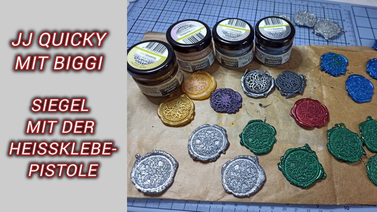 JJ Quicky mit Biggi - schnelle Siegel mit der Heißklebepistole