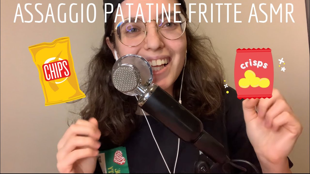 ASMR Assaggio patatine fritte in asmr #asmr eating sound