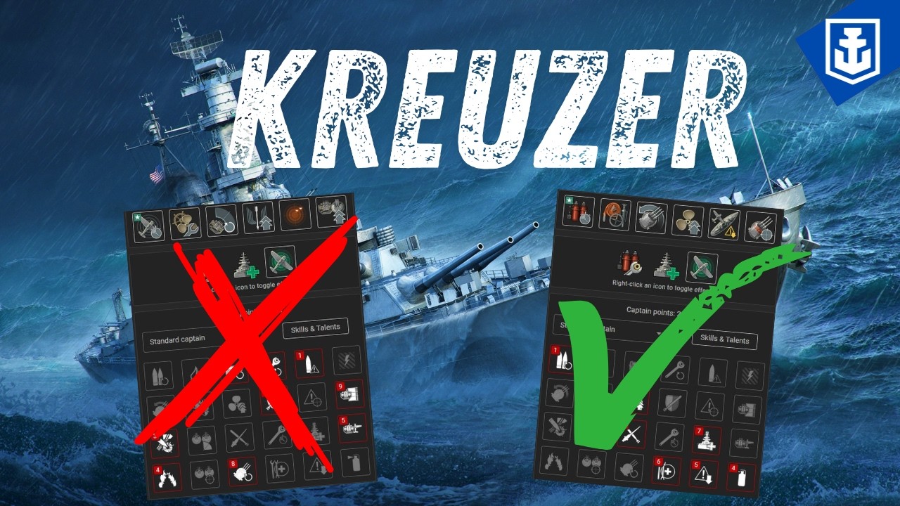 Wie skille ich ein Kreuzer? | World of Warships #deutsch