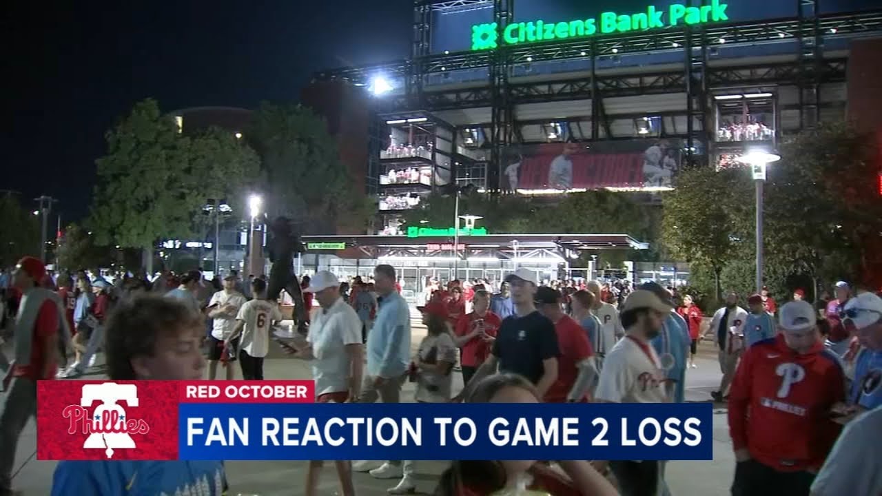 Phillies fans react to 'bone-crushing' Game 2 loss