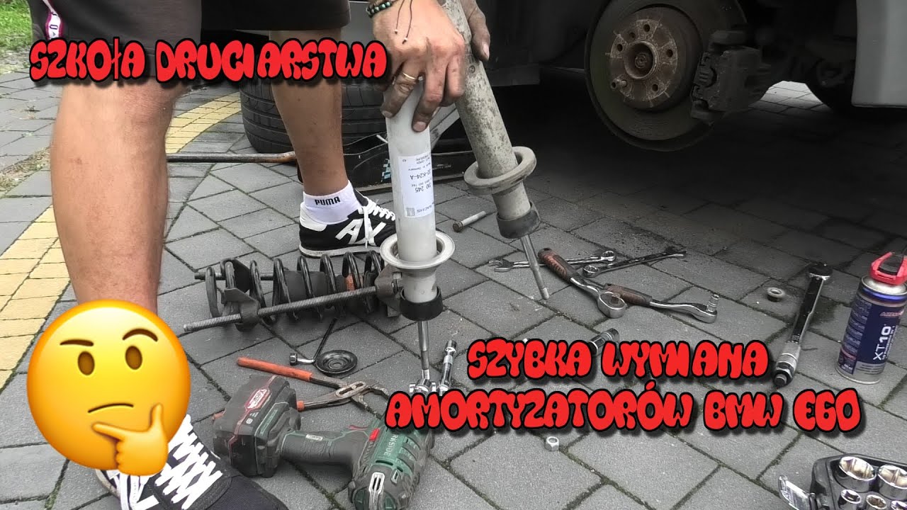 Szkoła Druciarstwa Szybka Wymiana Amortyzatorów Tył Bmw e60 Wazzup :)