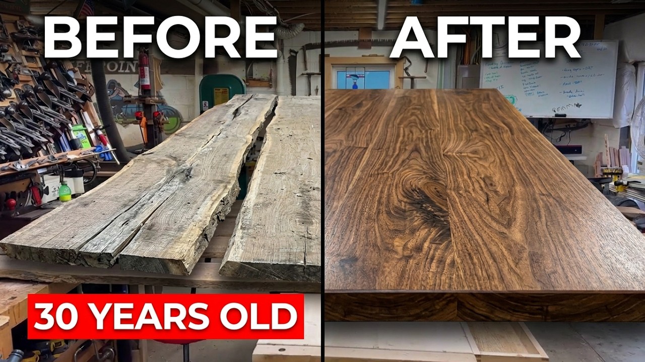 WATCH: Craftsman Turns Raw Wood into Table Top (Episode 4)