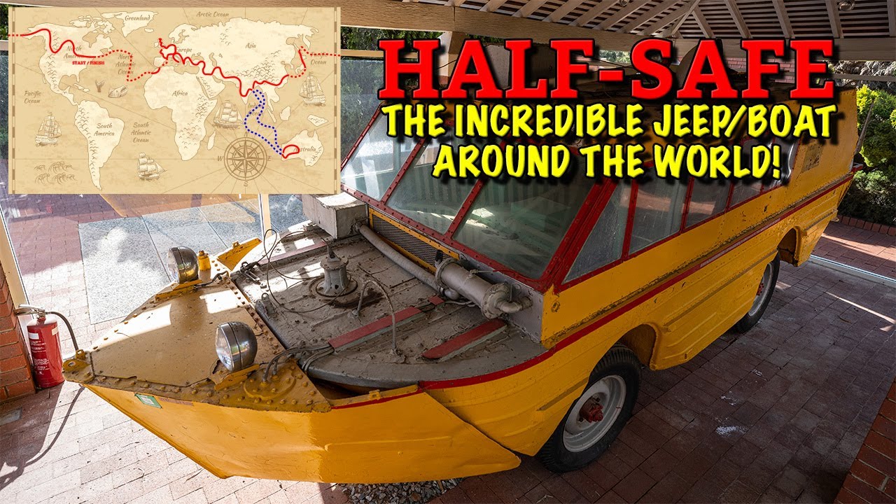 I visited the INCREDIBLE JEEP/BOAT Half-Safe - Around the World without shipping - Overland Rides