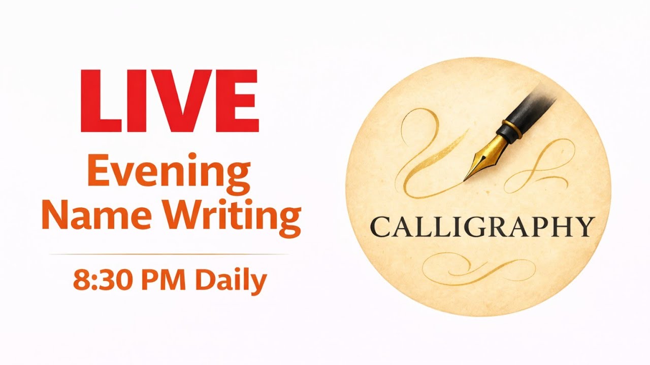 Tonight Live Name Writing ✍️ | Real Pen Writing | 8:30 PM | 20 March