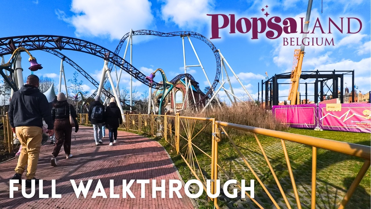 Plopsaland Belgium 2026 Full Tour [Ambient 4K] - First Look & New Construction