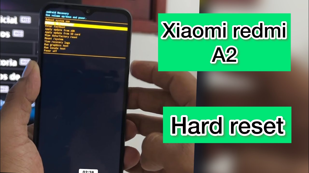 Xiaomi redmi a2  [ hard reset ]  como formatear de fabrica - modo recovery
