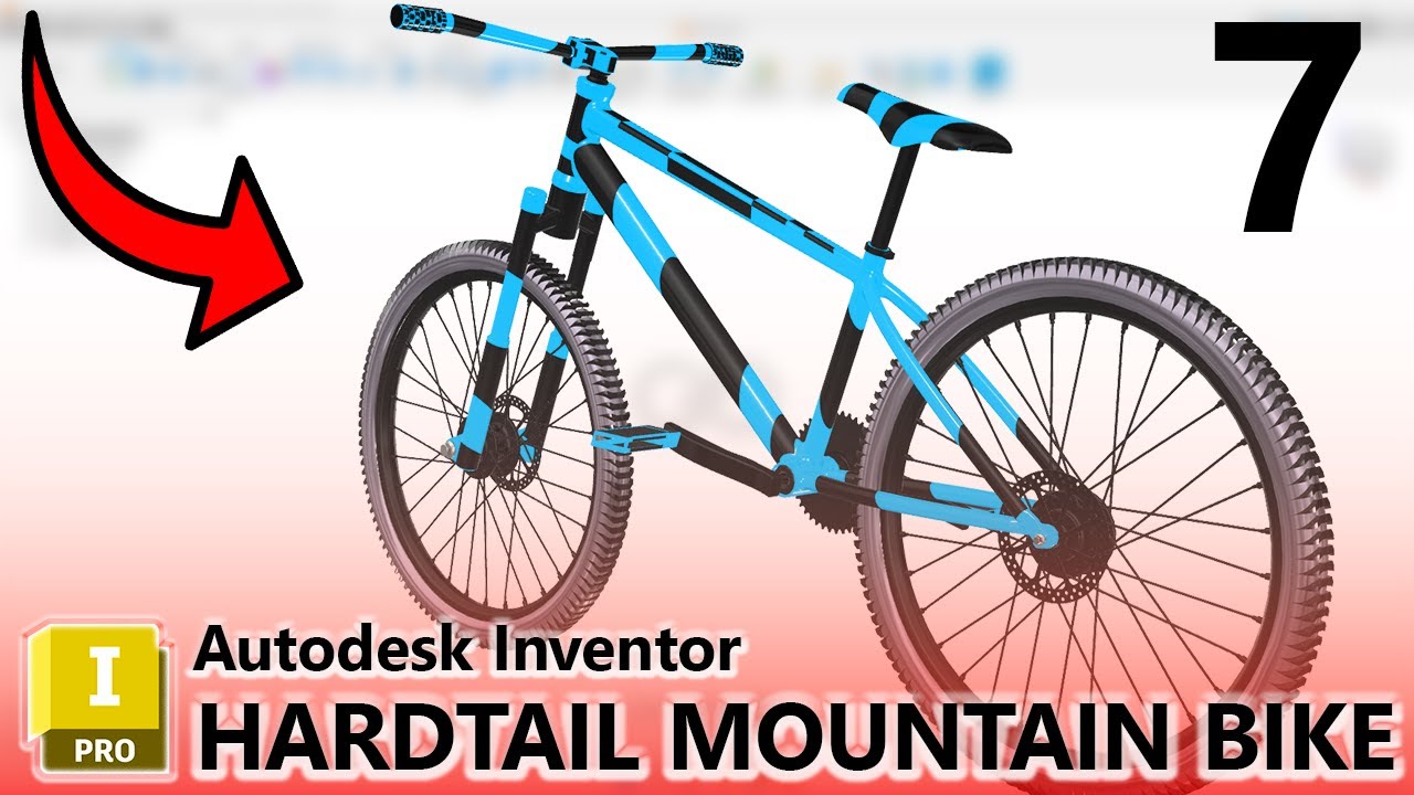 HARDTAIL Mountain Bike Project in Autodesk Inventor - Part 7