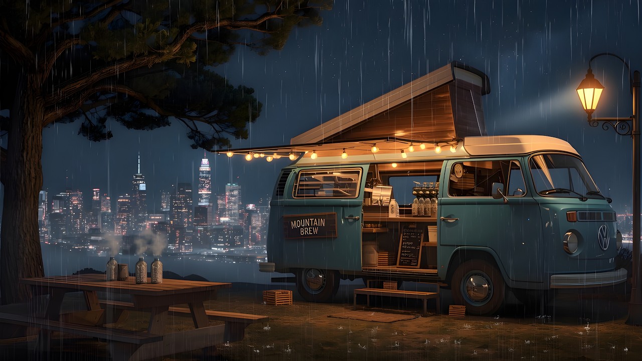 90's Chill Lofi 🌧️ — Cozy Rainy Lofi Ambience for Deep Restful Sleep 💫