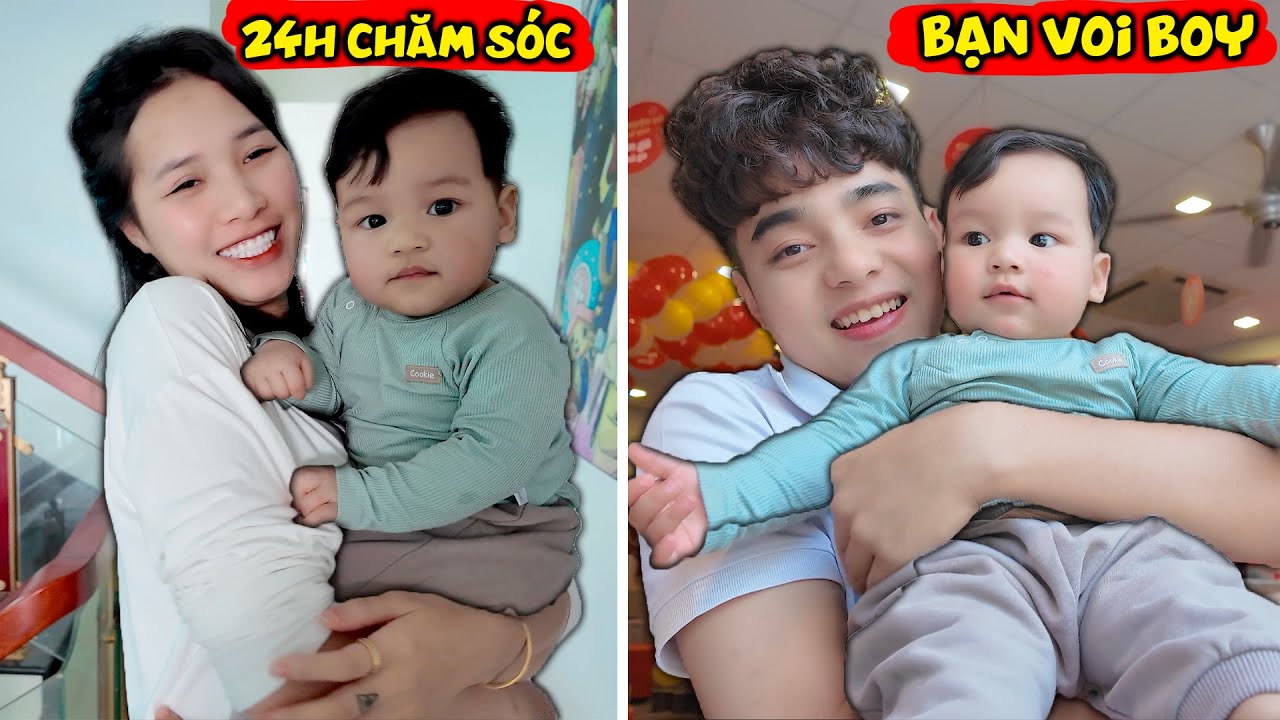 THẮNG TÊ TÊ HẰNG NGA 24H CHĂM SÓC BẠN VOI BOY