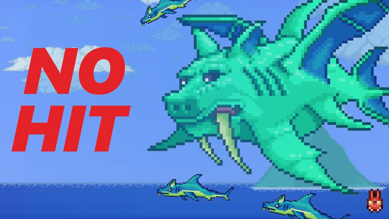 Terraria Duke Fishron NO HIT Master Mode