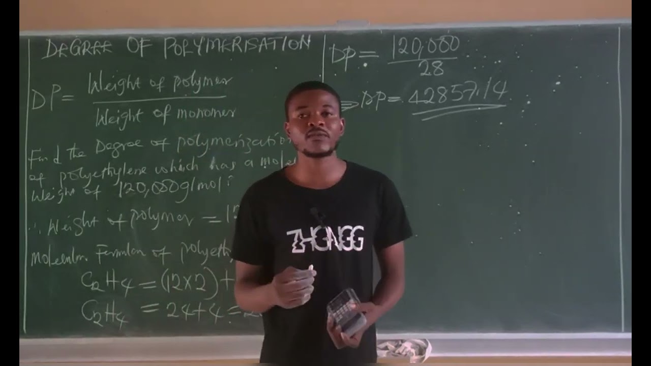 How to calculate the degree of polymerization~Material Science