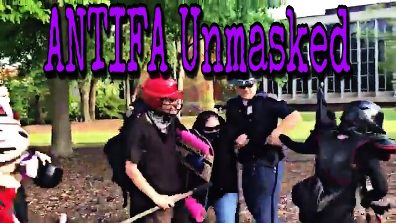 ANTIFA  unmasked: Police enforce the law.