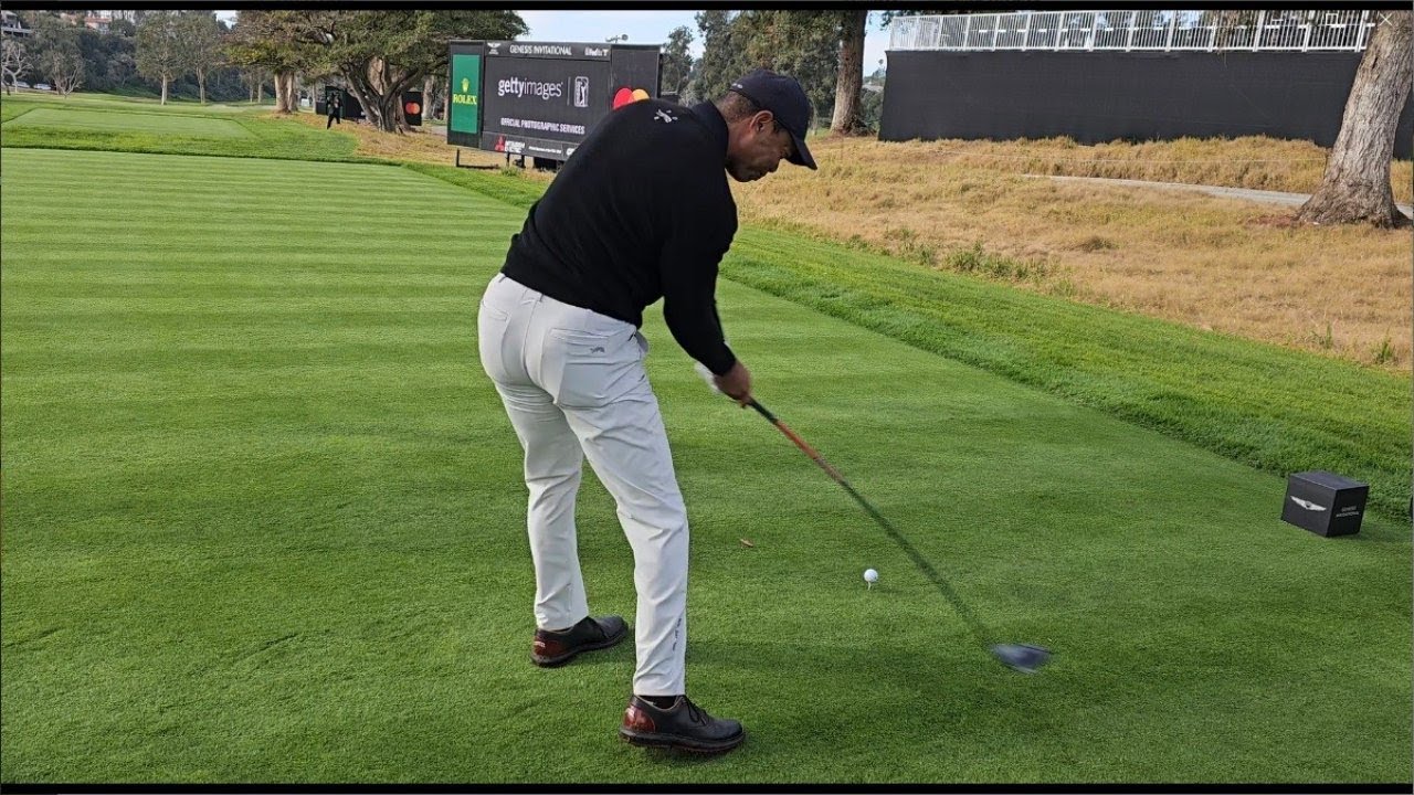 Tiger Woods 2024, Tee shots on #15, #16, #17, Genesis Invitational.