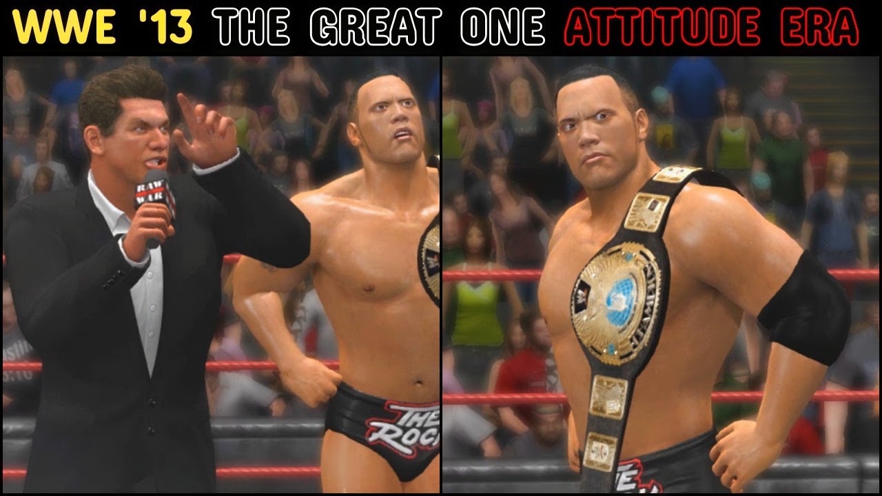 WWE '13 ATTITUDE ERA MODE The Great One GAMEPLAY | WWE '13 Attitude Era Gameplay || PART 4