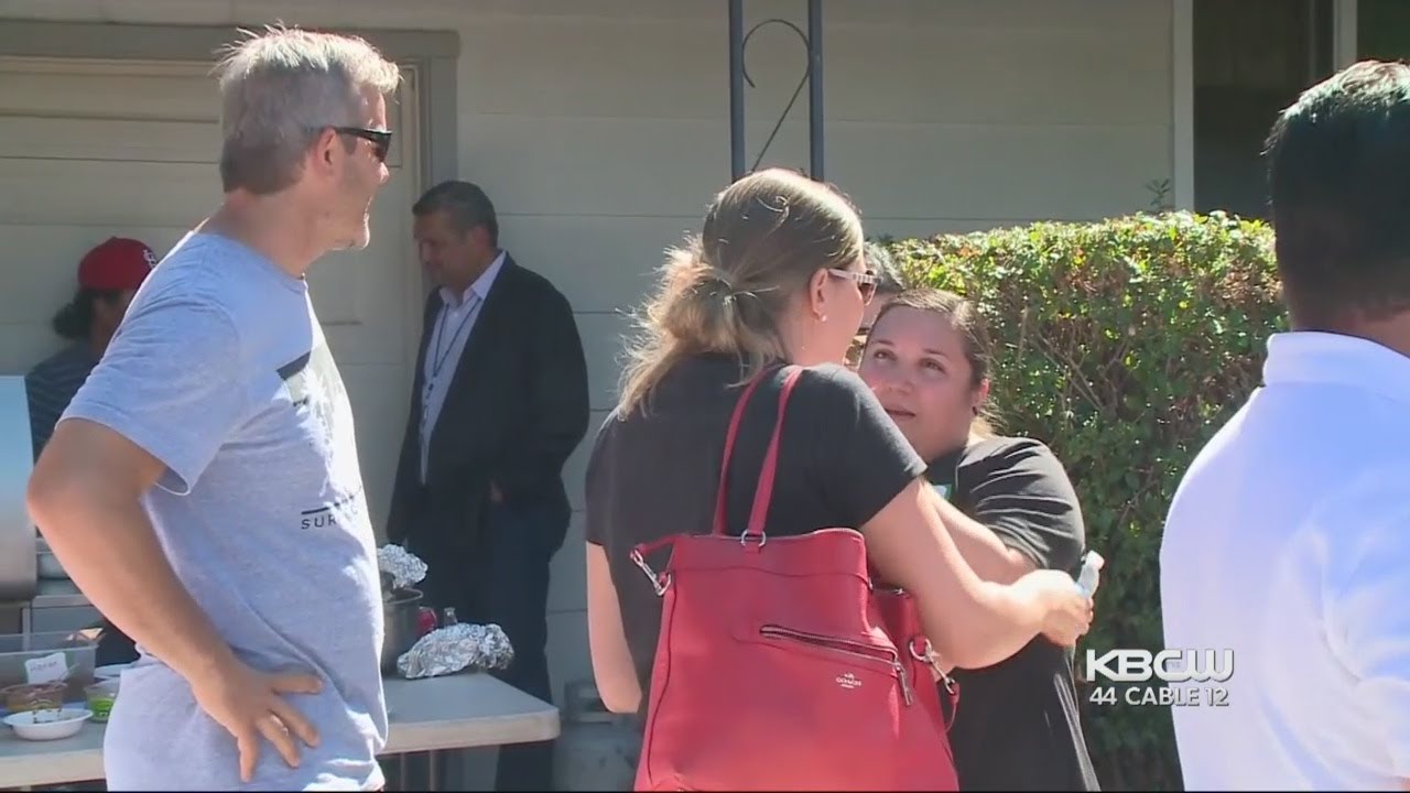 FAMILY GIVEN SUPPORT:  Neighbors rally to show support for Hispanic family confronted on July 4th