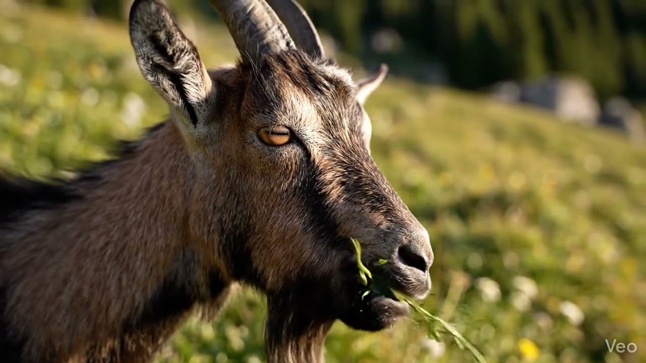 goat funny eating 